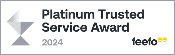 feefo Platinum Service Award